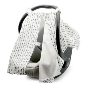 Go By Goldbug Baby Car Seat Canopy Shade Cover Gray/White Arrows Neutral F